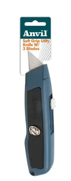 Anvil Soft Grip Utility Knife 3 Blades