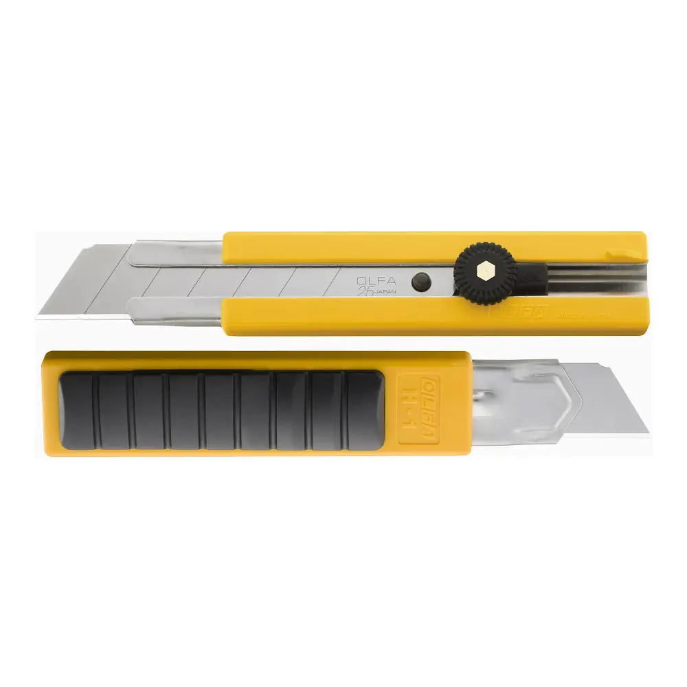 Classic Extra Heavy-Duty Utility Knife Anti-Slip handle and Ratchet-Lock (H1)