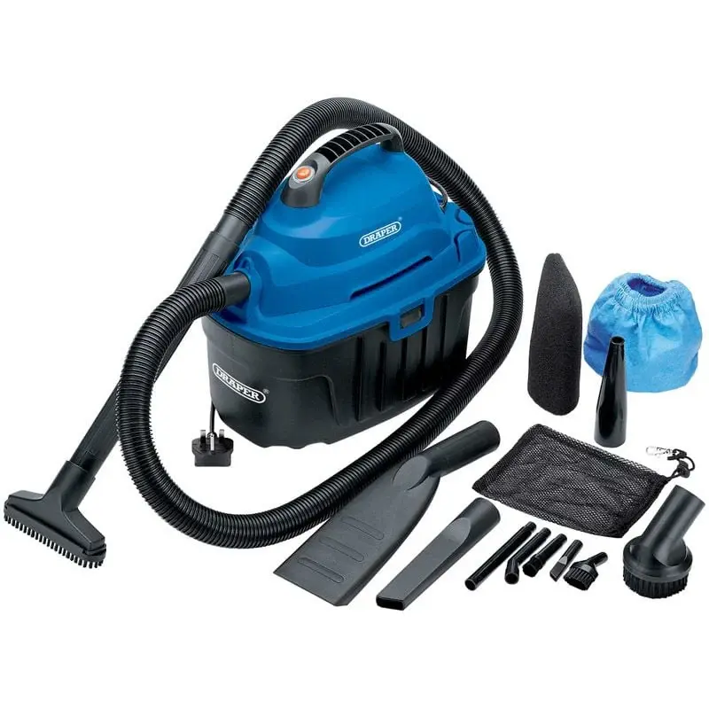 Draper WDV10 Wet and Dry Vacuum Cleaner, 10L, 1000W - (06489)