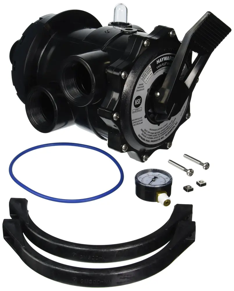 Hayward SP071620T Pro Series Control Valve Vari-Flo 2-Inch Clamp Jet-black