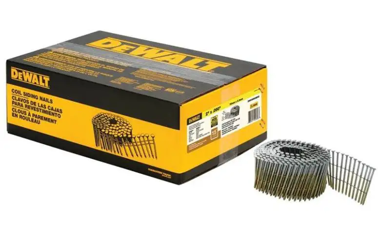 DeWalt DWC5R80BDG 15-Degree Coil Siding Nails 0.080 x 1-3/4 Inch Secure Siding Attachment