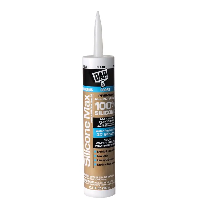 DAP Silicone Max Clear Silicone All Purpose Sealant 10.1 oz Pack 12