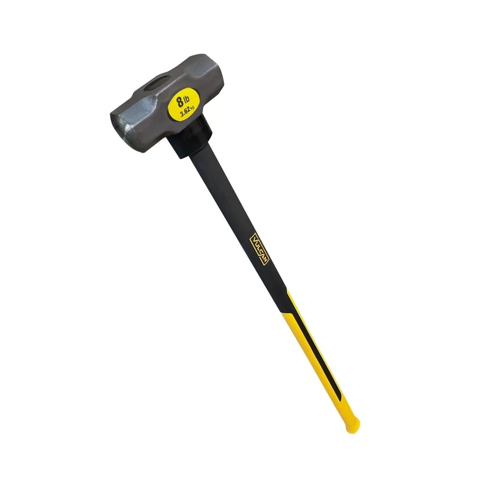 Vulcan 0696054 8 lb Sledge Hammer Fiberglass Handle 33.125 Inch