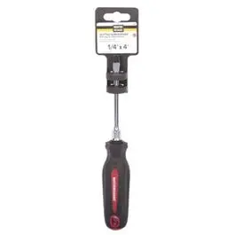 Slotted Screwdriver 1/4 x 4-Inch Short Handle Flat Head Tool Master Mechanic