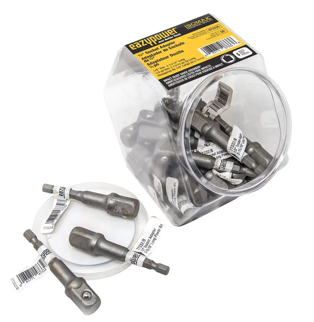 Eazypower 073335 Isomax Socket Adapter 1/2 Inch Drive Professional Mechanics