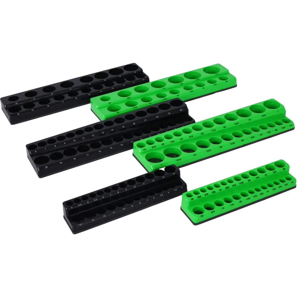 Magnetic Socket Organizer Set 6 Piece Socket Holder 1/4 Inch Drive g-h