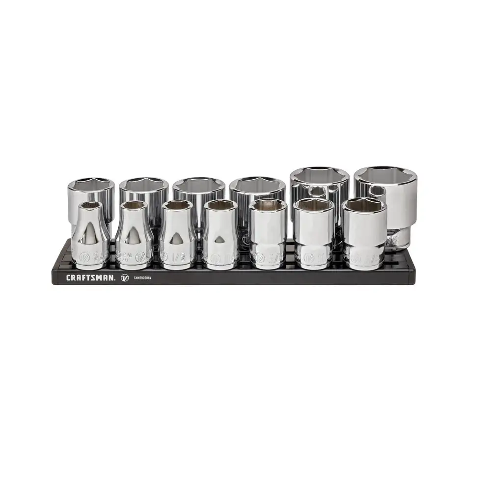 Craftsman CMMT17380V SAE 6 Point Socket Set 1/2 Inch Drive