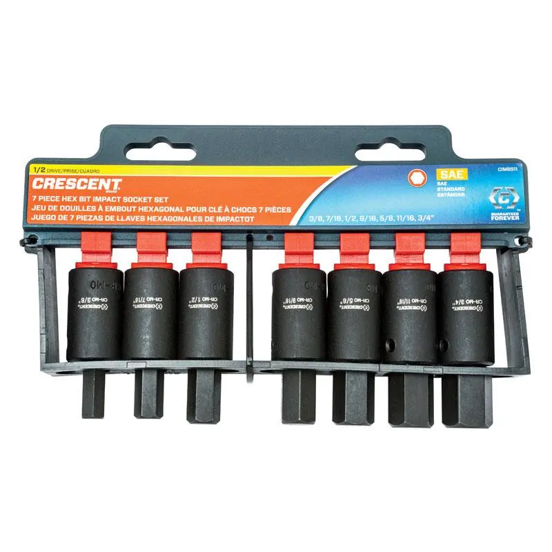 Crescent 8-Piece 1/2-Inch Drive SAE 12-Point Socket Set
