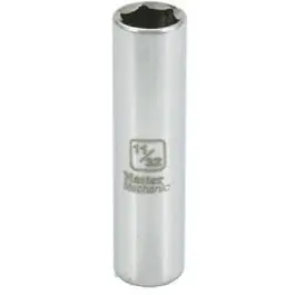 1/4-Inch Drive 11/32-Inch 6-Point Deep Socket Precision Work Master Mechanic