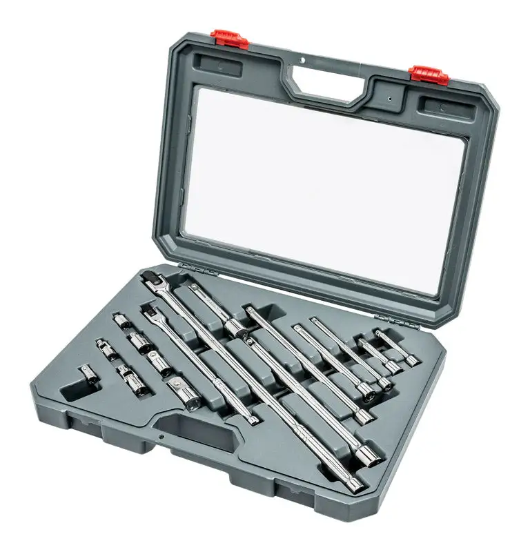 Crescent Assorted Sizes X 1/4 Drive SAE 6 and 12 Point Socket Wrench Set 16 pc