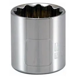 3/8-Inch Drive 18MM 12-Point Socket Automotive and Mechanical Use Master Mechanic