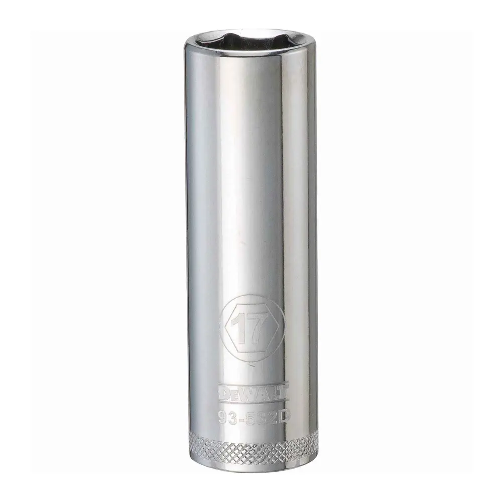 1/2" Square Drive Deep Basic Socket 6 Points, 17 mm