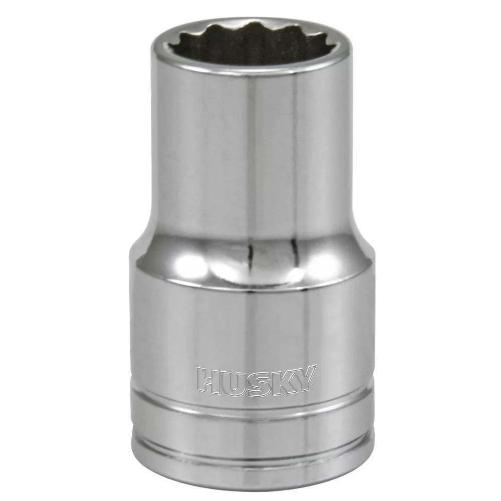 Husky 1/2 . Drive 9/16 . 12-Point SAE Standard Socket