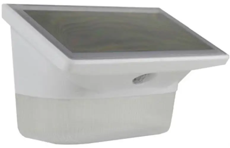 Power Zone O-Z500-7W 500 Lumens LED Solar Motion Light White Outdoor Security