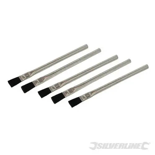 Silverline Solder Flux Brushes 5pk 15mm - 105878