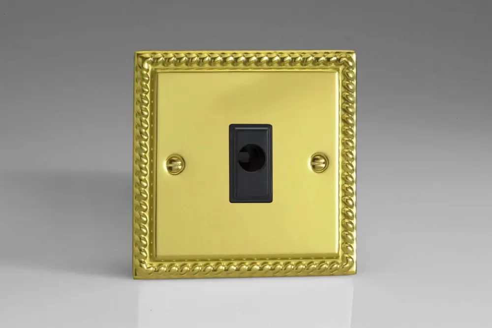 Varilight 16A Flex Outlet Plate Georgian Warm alloy XGFOB