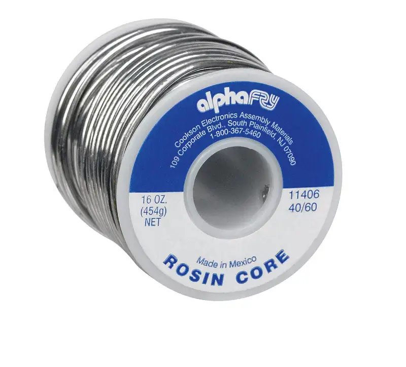 Alpha Fry Tin/Lead 40/60 Alloy 16 oz. Rosin Core Solder Wire 0.09 Dia. . Electrical Work