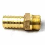 72092 .Y. McDonald 1" Barb X 1" MIP Copper-brown Male Insert Adapter, No Lead