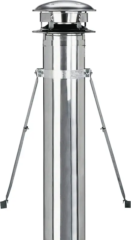 Selkirk 208440 Roof Brace Kit, Stainless Steel, Incorporates: (1) Bolt Adjustment and (1) Roof Bracket