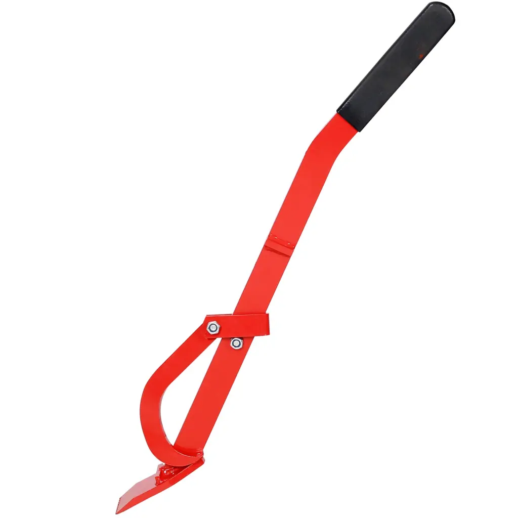 Tree Felling Lever 31.5 Inch Heavy Duty Red Alloy Metal - Professional Logging Tool g-h