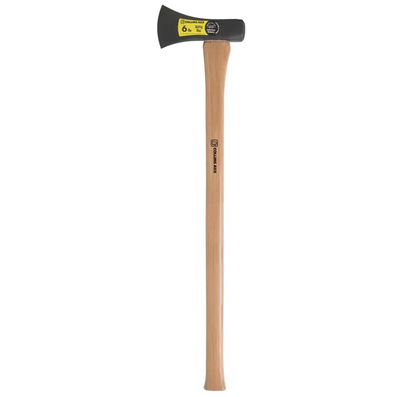 Collins 6 lb Single Bit Splitting Maul 34 . Wood Handle Firewood and Log Splitting