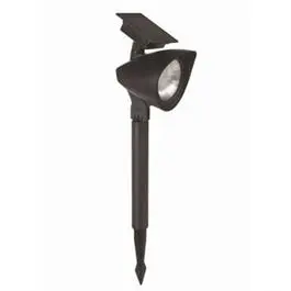 6 Lumens Solar Spot Lights 2-Pack Black Plastic Outdoor Illumination Four Seasons Courtyard