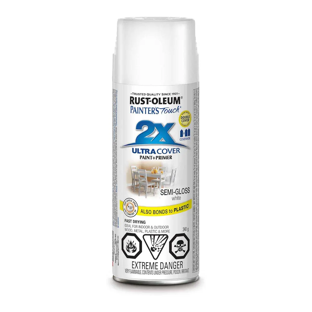 Painter's Touch High Spray Paint Semi-Gloss Ivory, 340 g