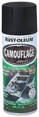 Rust-Oleum Specialty Flat Black Camouflage Spray Paint 12 oz Pack 6