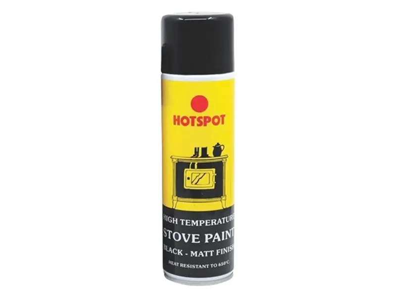 Spray Stove Paint Matt Ebony 250ml