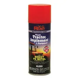 Rust-Preventative Enamel Paint & Primer Kubota Orange 12 oz Spray X-O Rust