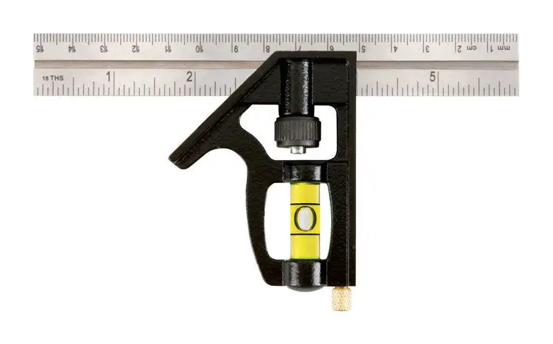 Johnson 6 . L X 3-1/2 . H Stainless Steel Combination Square Pack 5