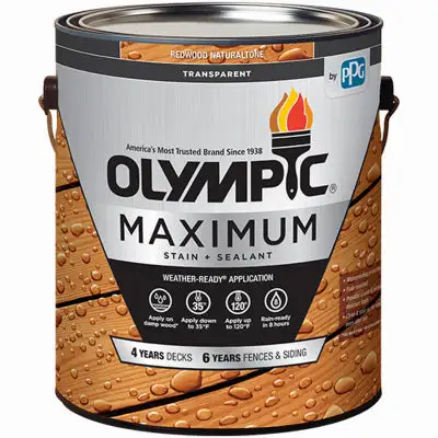 Olympic 56504A/01 Redwood Naturaltone Waterproofing Sealant 1 Gallon