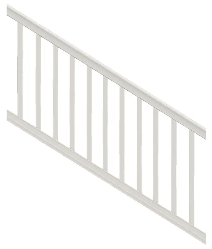 Xpanse Premier 73012466 Stair Rail Kit Baluster, 6 ft L Actual, Square Profile, Polymer, Snow