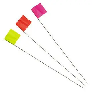 Irwin 2-1/2 x 3-1/2 x 21 Inch Stake Flags Surveying and Marking