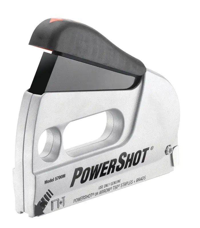 PowerShot 0.38 Inch Flat Staple Gun Heavy Duty Stapler