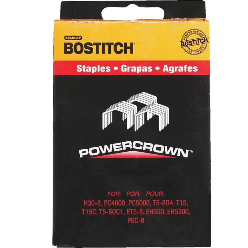 Bostitch STCR-Style 7/16 . W X 1/4 . L 18 Ga. Power Crown Staples 6000 pk - High Capacity Staples Heavy Duty Use