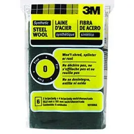 #0 Fine Synthetic Steel Wool Pads 10 Pack 3M