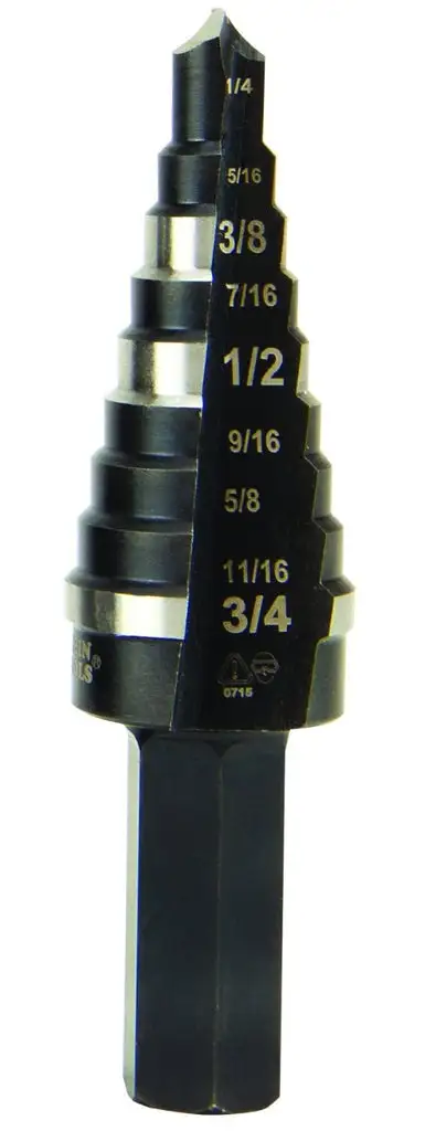 Hex Double Flute Step Drill Bit - Best Building Hand Tool Precision Drilling Klein Tools