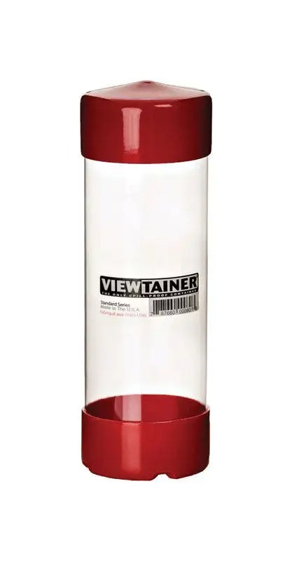 Viewtainer 3 x 3 x 8 . Slit Top Container Plastic Assortment Colors 15 Pack Small Parts Storage