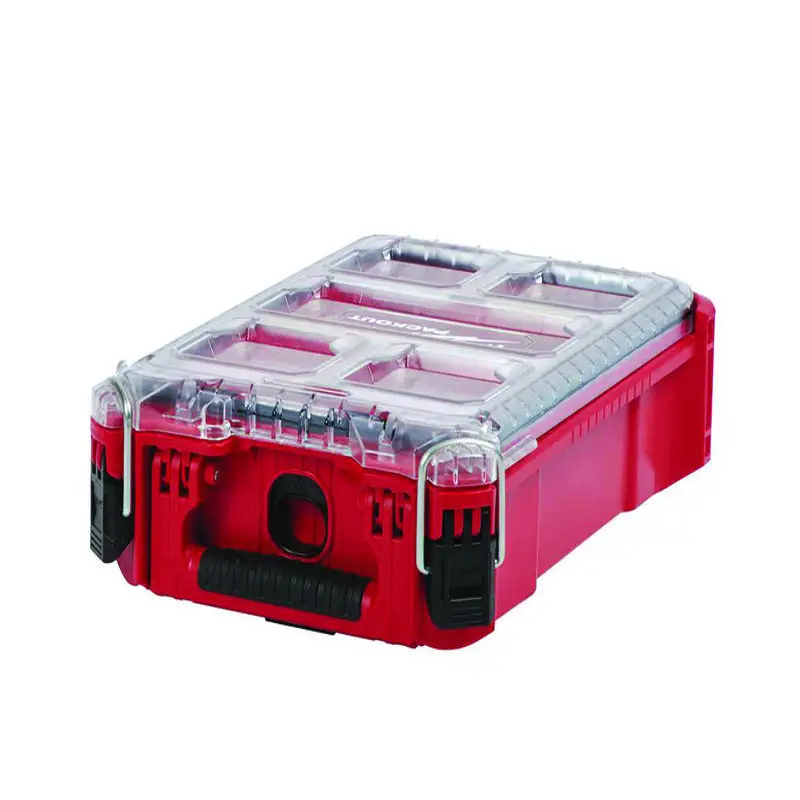 Milwaukee Packout 50 lb Red Crate 18.6 . Stackable Storage Box