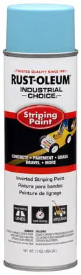 Rust-Oleum Industrial Choice Blue Inverted Striping Paint 18 oz Pack 6 Pavement Marking