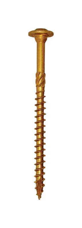GRK Fasteners No. 20x6 Inch Star Washer Head W-Cut Structural Screws Wood Framing