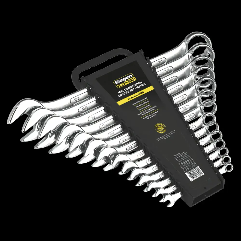Sealey S0402 Combination Spanner Place 14pc Metric