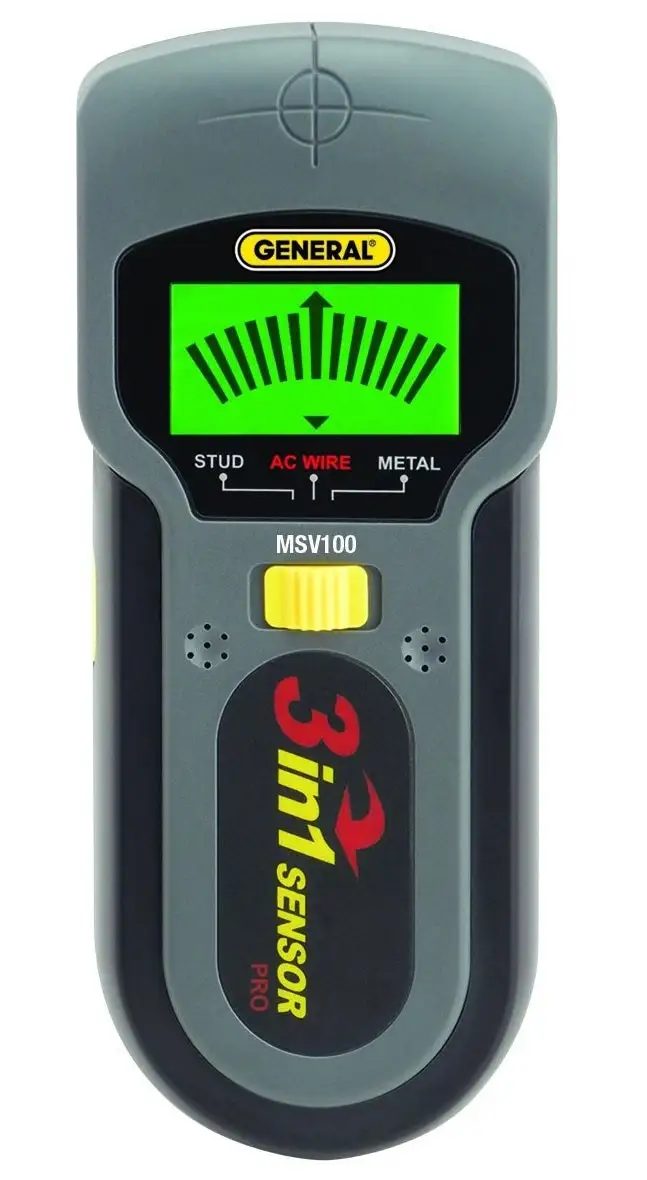 General Tools MSV100 Stud and Metal Detector Voltage Detection Safe Wall Scanning