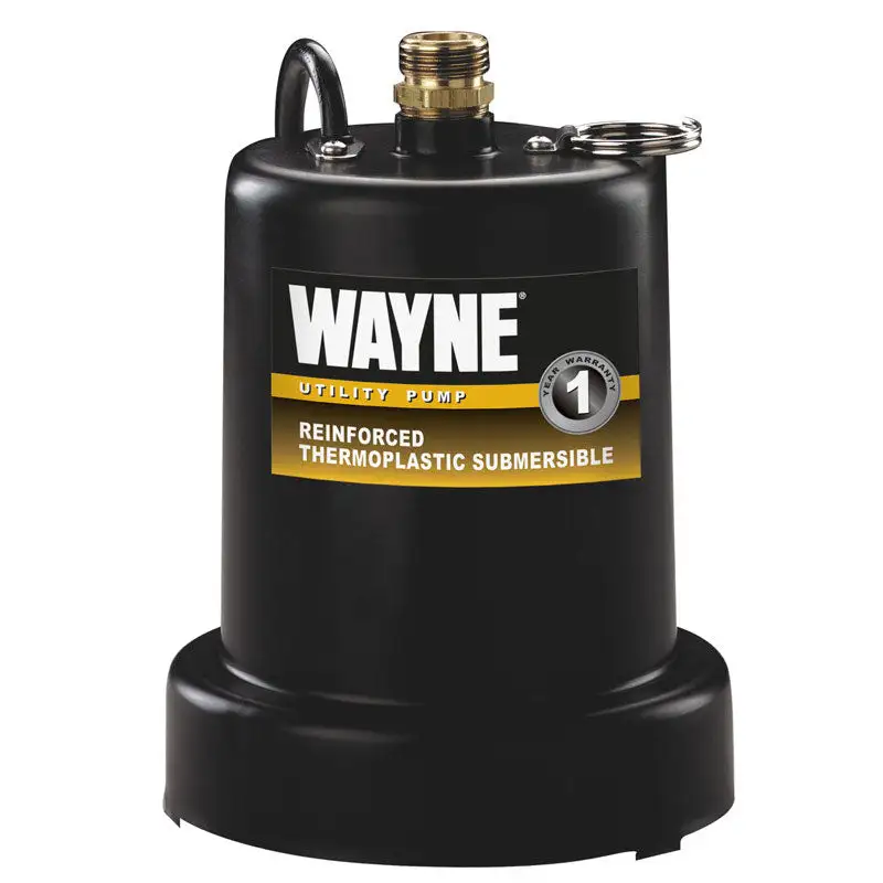 Wayne 1/4 HP 1250 GPH Submersible Utility Pump Thermoplastic Switch