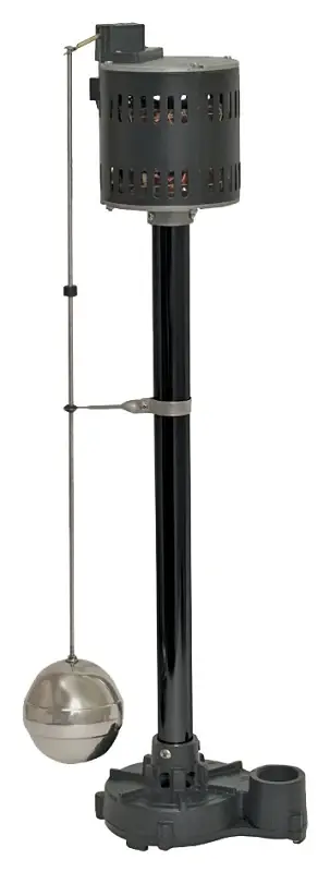 Superior Pump 92301 Sump Pump, 1-Phase, 2.76 , 120 V, 0.33 hp, 1-1/2 Outlet, 50 gpm, Iron/Steel