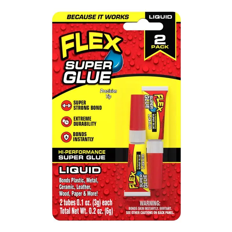 Flex Seal Family Products FLEX SUPER GLUE High Strength Super Glue 2 Pack Box 8