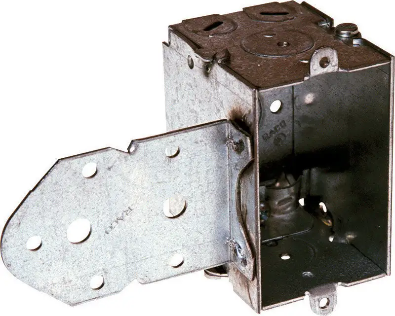 Raco 3-3/8 Inch Rectangle Steel 1-Gang Switch Box Gray Pack 20