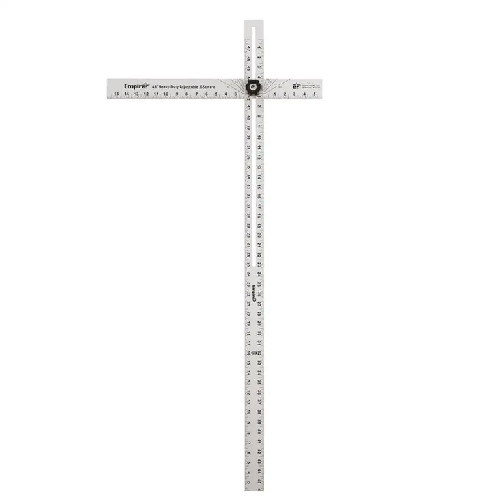 Empire 419-48 Heavy Duty Adjustable T-Square Aluminum Silver 48 Inch