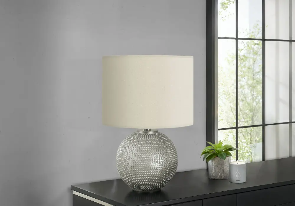 Lighting, Table Lamp, Cutting-edge - Gray / Cream (UL Listed)